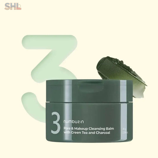 Numbuzin No.3 Pore & Makeup Cleansing Balm with Green Tea and Charcoal