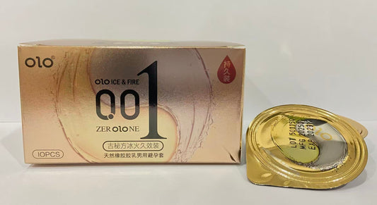 001 Ice & Fire Gold Condoms 10pcs