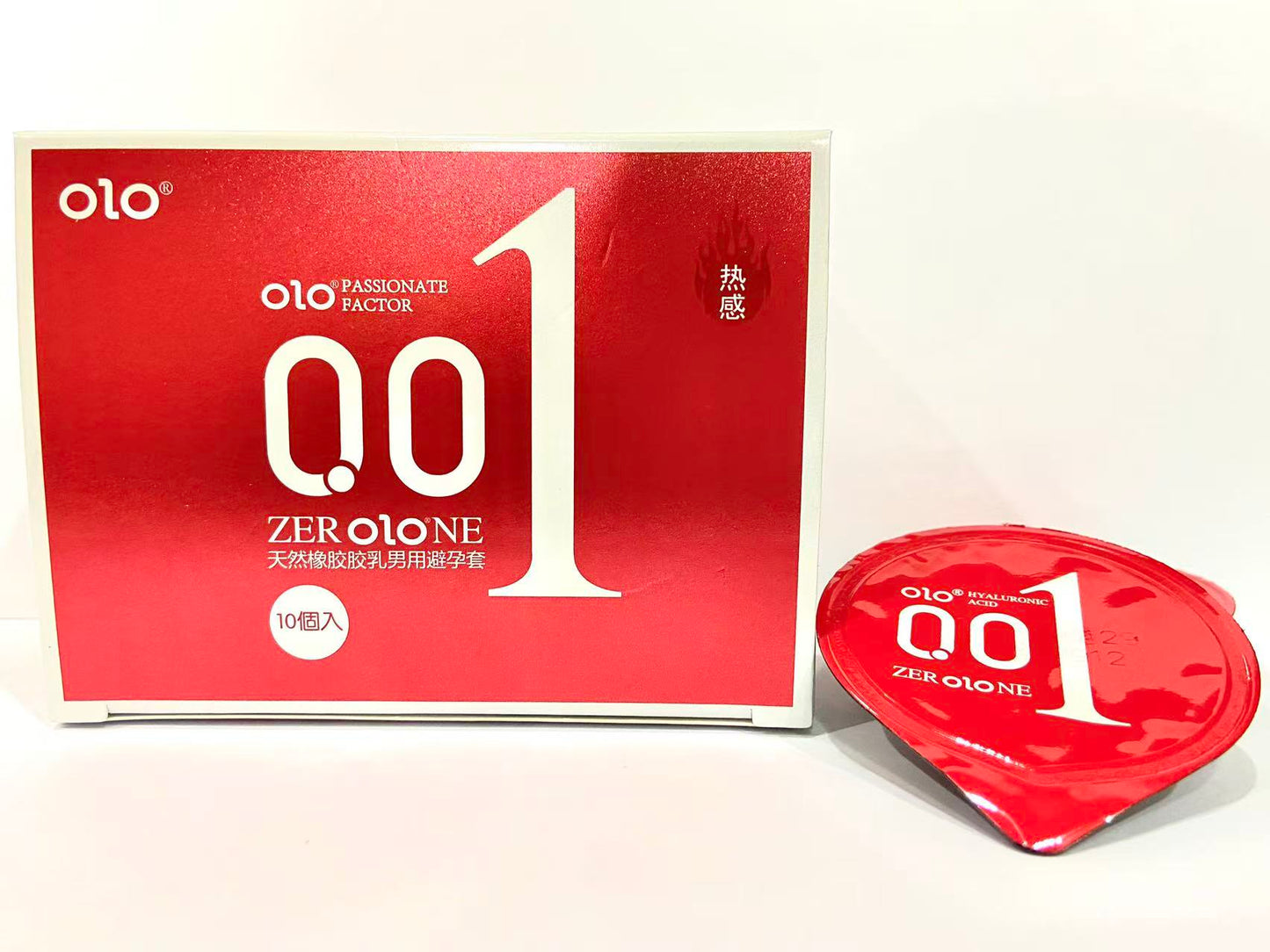 001 Hot Sensation Red Condoms 10pcs