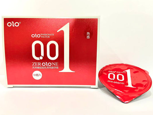 001 Hot Sensation Red Condoms 10pcs