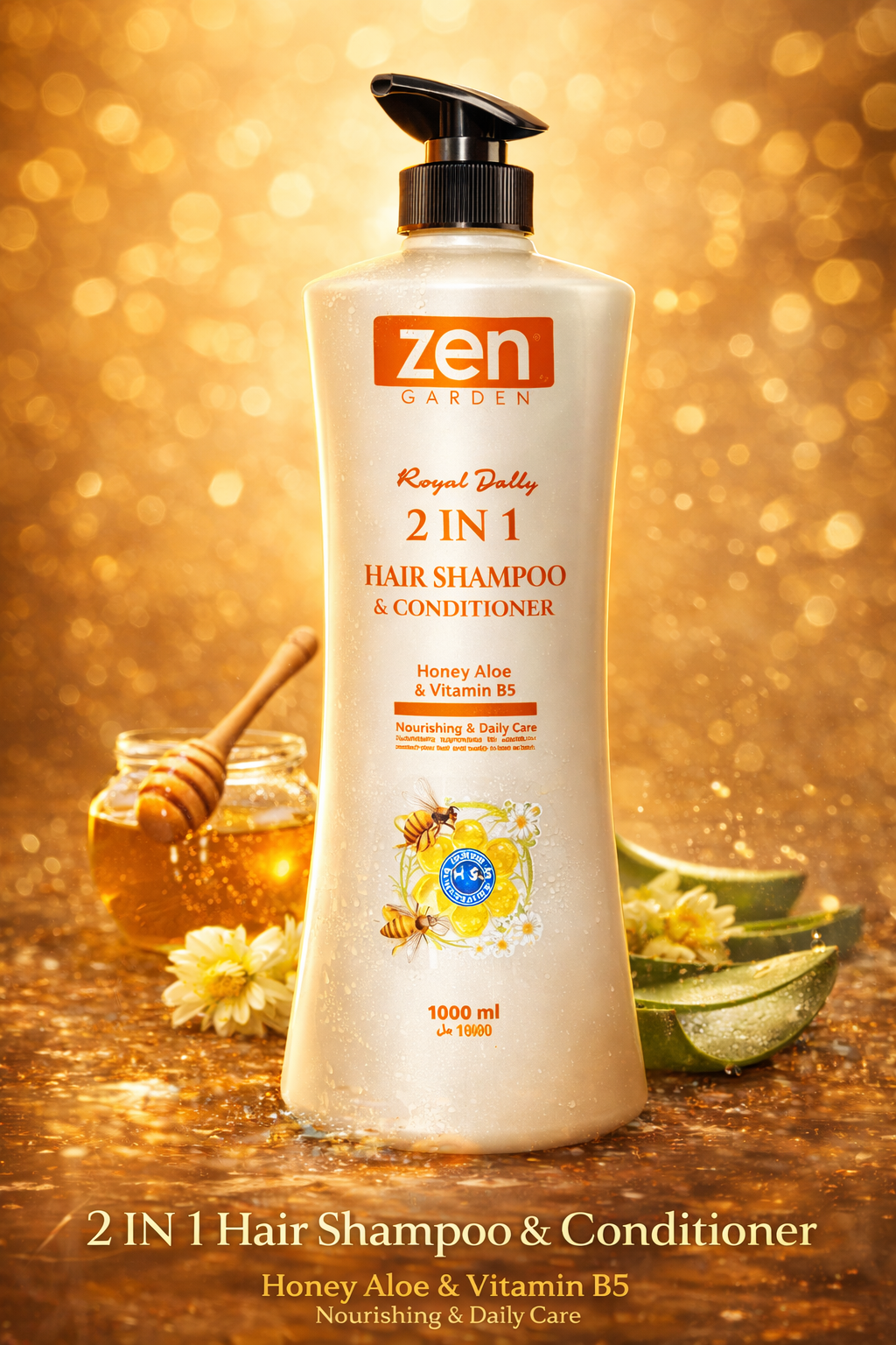 សាប៊ូកក់សក់ Zen Garden 2-in-1 (កក់+បន្ទន់)