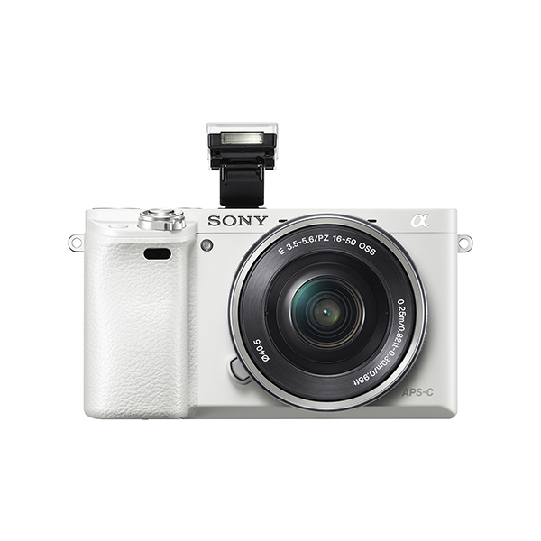 Sony - Alpha a6000 Mirrorless Camera with 16 50mm-Lens - White