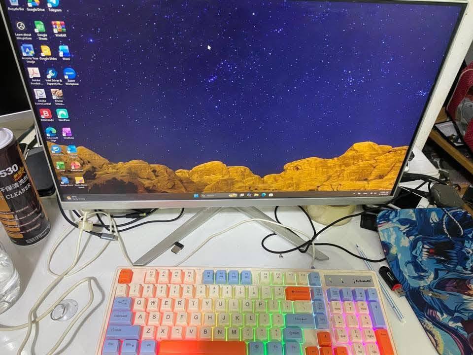 All in one PC 24inches core i5 ជំនាន់ទី12 Ram ddr4 16gb M2 256gb លក់100$